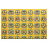 Mustard Viktorianisch Tile Design Stoff (Fat Quarter (45,7 x 55,9 cm))