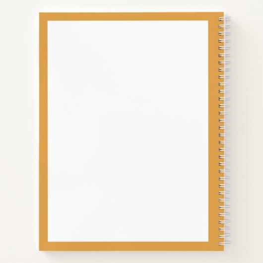 Mustard White Balloon Whisky-Notebook Notizblock (Rückseite)