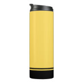 Mustard Yellow Black Elegant Minimal individuell a Thermosbecher (Nach rechts gedreht)