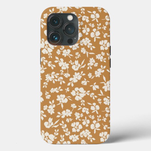 Mustard Yellow Boho Floral Case-Mate iPhone Hülle (Rückseite)