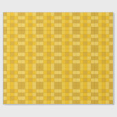 Mustard Yellow Checkerboard Geschenkpapier (Flach)