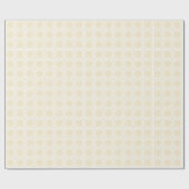 Mustard Yellow Crochet Chart Wrapper Geschenkpapier (Flach)