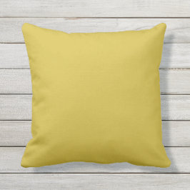 Mustard Yellow Decorative Outdoor Throw Kissen