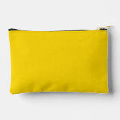 Mustard Yellow Einfache Minimalistische Monogramm  Zubehörtasche (Rückseite)