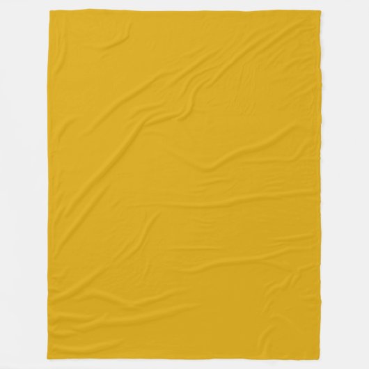 Mustard Yellow Fleecedecke (Vorderseite)
