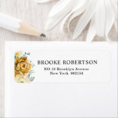 Mustard Yellow Floral Sage Grüne Moderne Hochzeit (Insitu)