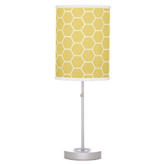 Mustard Yellow Geometric Honeycomb Hexagon Muster