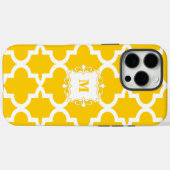 Mustard Yellow marokkanische Tile Personalisiert i Case-Mate iPhone Hülle (Rückseite (Horizontal))
