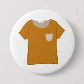 Mustard Yellow Minimalist Top Button (Vorderseite)
