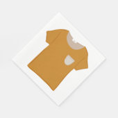 Mustard Yellow Minimalist Top Serviette (Ecke)