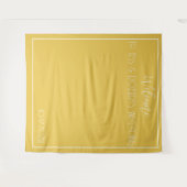 Mustard Yellow Minimalistisch Wandteppich (Vorderseite (Horizontal))