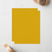 Mustard Yellow Mitteilungskarte (Vorderseite/Rückseite Beispiel)