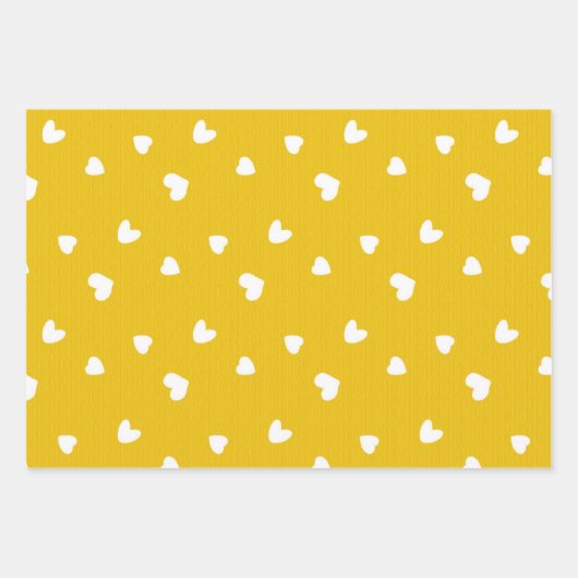 Mustard Yellow Modern Trendy Geschenkpapier Set (Vorderseite 3)
