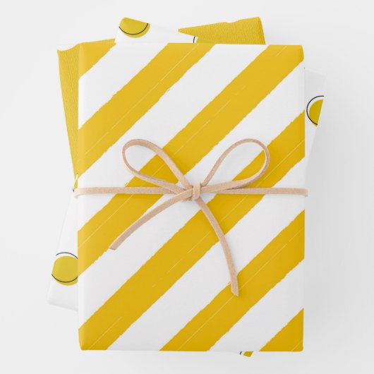 Mustard Yellow Modern Trendy Geschenkpapier Set (Beispiel)