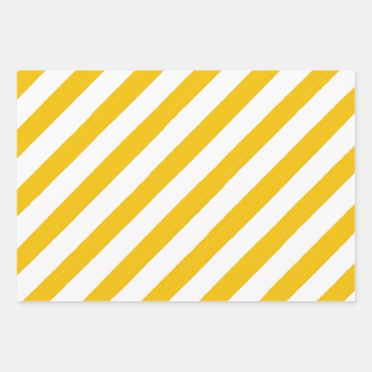 Mustard Yellow Modern Trendy Geschenkpapier Set (Vorderseite)