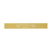 Mustard Yellow Modern Wedding Belly Band (Flach)