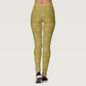 Mustard Yellow Muster Leggings (Rückseite)