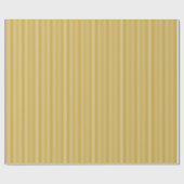 Mustard Yellow Retro Stripe Pattern Vintage Geschenkpapier (Flach)
