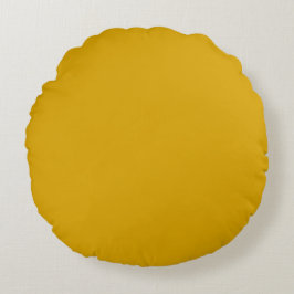 Mustard Yellow Rundes Kissen