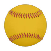 Mustard Yellow Solid Color Baseball (Rückseite)