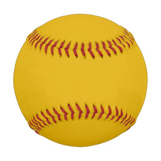 Mustard Yellow Solid Color Baseball (Vorderseite)