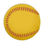 Mustard Yellow Solid Color Baseball (Vorderseite Links)