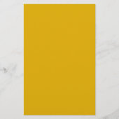 Mustard Yellow Solid Color Briefpapier (Vorderseite)