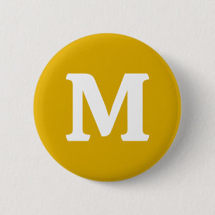 Mustard Yellow Solid Color Button