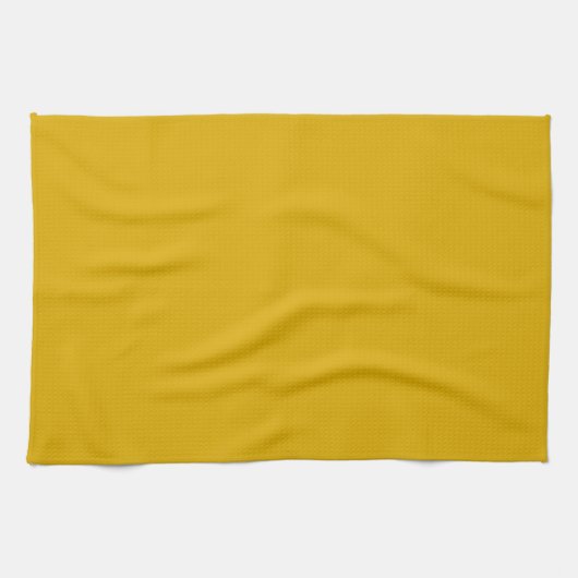 Mustard Yellow Solid Color Geschirrtuch (Horizontal)