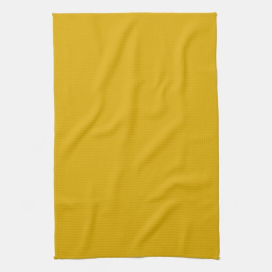 Mustard Yellow Solid Color Geschirrtuch (Vertikal)