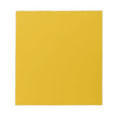 Mustard Yellow Solid Color Notizblock (Vorderseite)