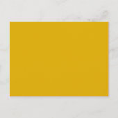 Mustard Yellow Solid Color Postkarte (Vorderseite)