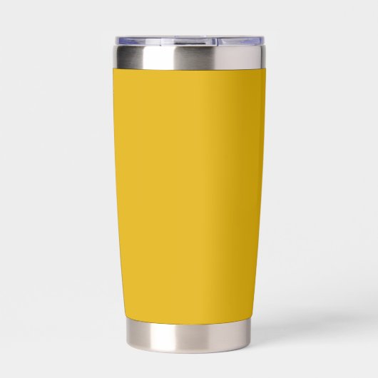 Mustard Yellow Solid Color Thermobecher (Vorderseite)