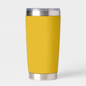 Mustard Yellow Solid Color Thermobecher (Rückseite)