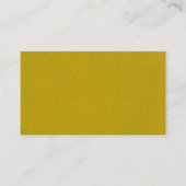 Mustard Yellow Stucco City Wall Visitenkarte (Vorderseite)