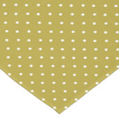  Mustard yellow white polka dots pattern  Kurzer Tischläufer (Ecke)