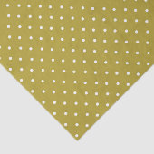  Mustard yellow white polka dots pattern  Seidenpapier (Ausschnitt)