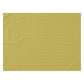  Mustard yellow white polka dots pattern  Tischdecke (Vorderseite (Horizontal))