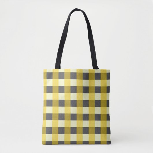 MUSTART UND CHARCOAL KARO TASCHE (Vorderseite)