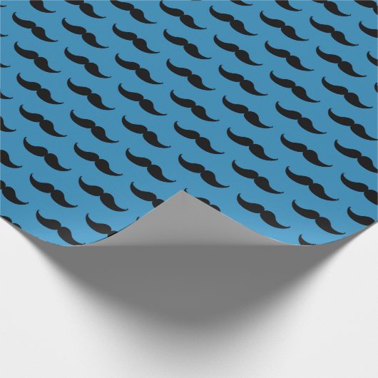 Mustasch Geschenkpapier (Ecke)