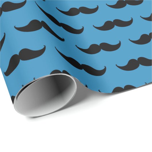 Mustasch Geschenkpapier (Rolleneckpunkt)