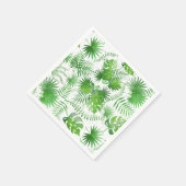 Muster 01A für grüne 3D-Blätter Serviette (Ecke)