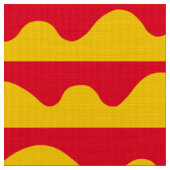 Muster 020815 - Gelb und Rot Stoff (Nahaufnahme)
