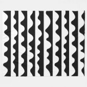 Muster 020815 - Weiß auf Schwarz Fleecedecke (Vorderseite (Horizontal))