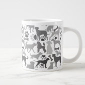 Muster 03.b für Hunde und Pfoten Jumbo-Tasse (Rechts)