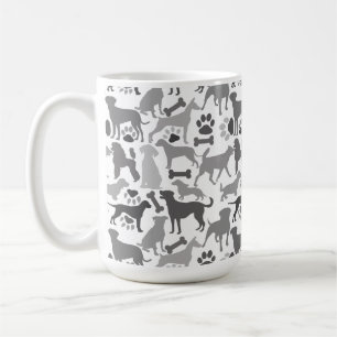 Muster 03.b für Hunde und Pfoten Kaffeetasse