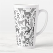 Muster 03.b für Hunde und Pfoten Milchtasse (Rechts)