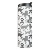 Muster 03.b für Hunde und Pfoten Thermosbecher (Nach links gedreht)