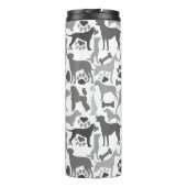 Muster 03.b für Hunde und Pfoten Thermosbecher (Rückseite)