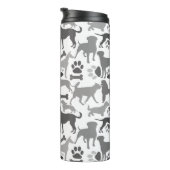 Muster 03.b für Hunde und Pfoten Thermosbecher (Nach rechts gedreht)